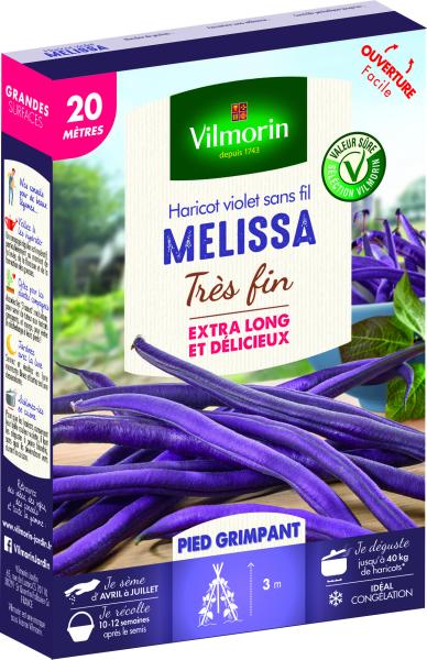 Légumes Secs - Haricot Grimpant Violet Mélissa - 20 m - PACKAGING_3D_RECTO